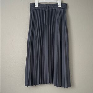 Like New! Lattelier Gray Accordion Pleated Midi Skirt in Size M
